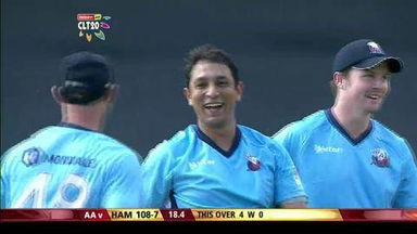 Q3: AA vs HAM –  Mascarenhas c Hira b Mahmood