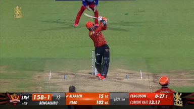 M30: RCB vs SRH – Heinrich Klaasen Six