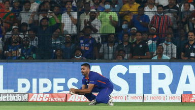 Avesh Khan’s excellent catch under Cuttack sky
