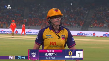 Wicket: Match 3, Gujarat Giants vs UP Warriorz, WPL 2025: Tahlia McGrath Wicket