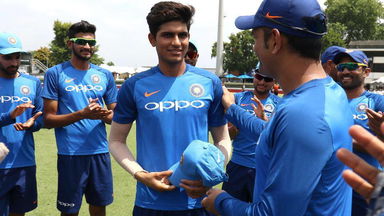 When Shubman Gill received his ODI cap from MS Dhoni