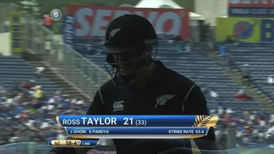IND vs NZ 2017, 2nd ODI: Ross Taylor Wicket