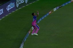 Mustafizur's outstanding leaping effort saves a SIX