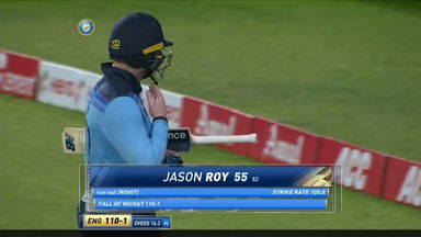 IND vs ENG 2021, 2nd ODI :  Jason Roy  Wicket