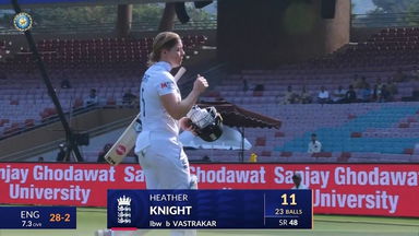 IND-W vs ENG-W 2023, 1st Test: Heather Knight Wicket