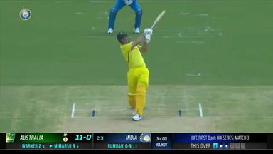 IND vs AUS 2023-24, 3RD ODI: Mitchell Marsh Six