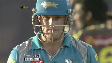 M22: PWI vs SRH – Aaron Finch Wicket