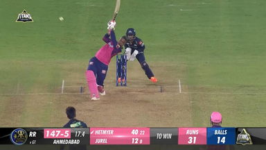 M23: GT vs RR – Shimron Hetmyer Six