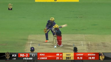 M36: RCB vs KKR – Mahipal Lomror Six