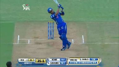 M46: MI vs RCB – Lendl Simmons Six
