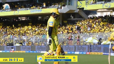 IPL 2026 M37: CSK vs GT - Sarfaraz Khan Wicket