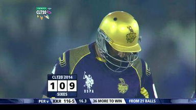 M10: KKR vs PER –  Yusuf Pathan Six