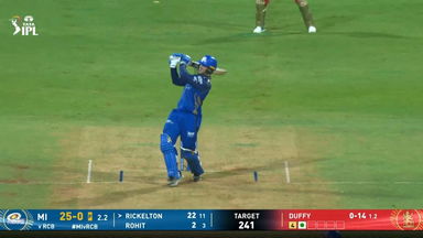 IPL 2026 M20: MI vs RCB - Ryan Rickelton Six