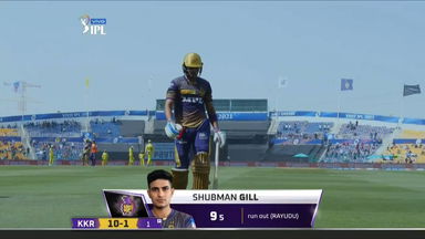 M38: CSK vs KKR – Shubman Gill Wicket