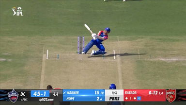 M02: PBKS vs DC –  David Warner Six