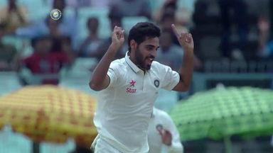 India VS NZ 2016, 2nd Test day 2 - Martin Guptill Wicket