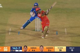 Six: Match 19, Mumbai Indians vs Gujarat Giants, WPL 2025: Simran Shaikh Six