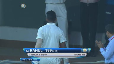 IND vs ENG 2016 - 5th Test day 3 : KL Rahul Wicket