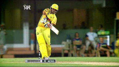 Match 46 CSK vs DC – Raina's 1st Six