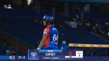 M20 - DC vs GG: Alice Capsey Wicket