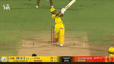 IPL 2025 M52: RCB vs CSK - Ayush Mhatre Six