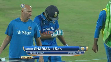 IND vs NZ 2016, 2nd ODI: Rohit Sharma Wicket