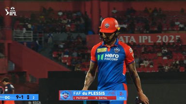 IPL 2025 M24: RCB vs DC - Faf Du Plessis Wicket