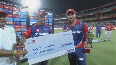 M15: DD vs KXIP  – Man of the Match – Corey Anderson