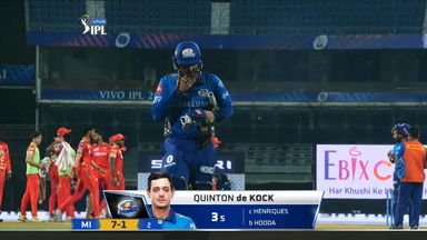 M17: PBKS vs MI – Quinton de Kock Wicket