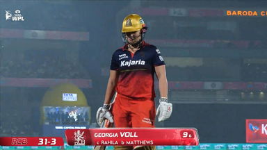 Wicket: Match 16, Royal Challengers Bengaluru vs Mumbai Indians, WPL 2026: Georgia Voll Wicket
