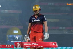 Wicket: Match 16, Royal Challengers Bengaluru vs Mumbai Indians, WPL 2026: Georgia Voll Wicket