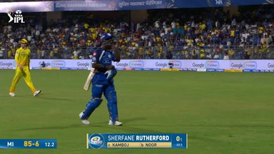 IPL 2026 M33: MI vs CSK - Sherfane Rutherford Wicket