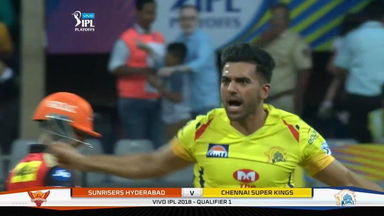 Chahar hands Dhawan a golden duck