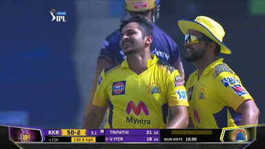 M38: CSK vs KKR  – Fall of Wickets