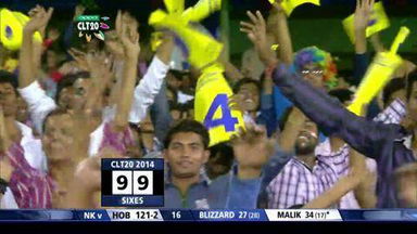 M9: HOB vs NK –  Shoaib Malik Six