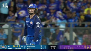 IPL 2026 M02: MI vs KKR - Ryan Rickelton Six