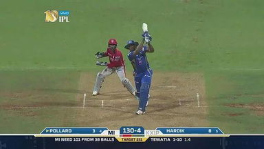 M51: MI vs KXIP – Kieron Pollard Six