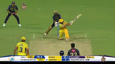 M29: KKR vs CSK – Kedar Jadhav Six