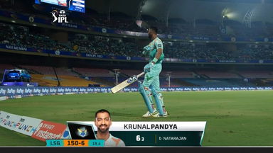 M12: SRH vs LSG – Krunal Pandya Wicket