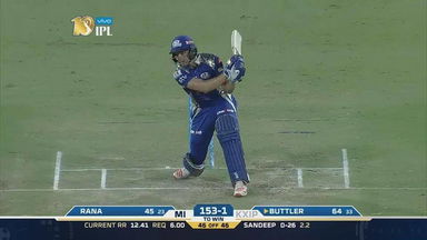 M22: KXIP vs MI – Jos Buttler Six