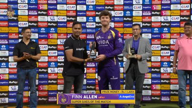 IPL 2026 M60: KKR vs GT - Angel One Super Sixes of the Match - Finn Allen