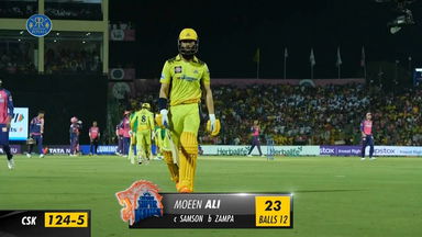 M37: RR vs CSK – Moeen Ali Wicket
