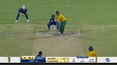 IND vs SA 2022, 1ST T20I: Rassie van der Dussen Six