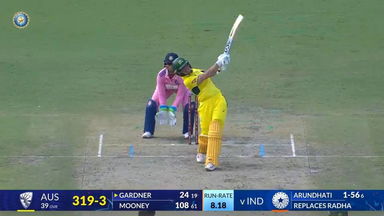 IND-W vs AUS-W 2025, 3rd ODI: Ashleigh Gardner Six