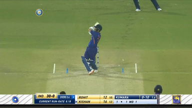 IND vs SL 2022, 1ST T20I: Ishan Kishan Six