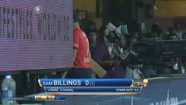IND vs ENG 2017, 3rd T20I : Sam Billings Wicket
