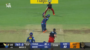 M15: RCB vs LSG – Nicholas Pooran Six