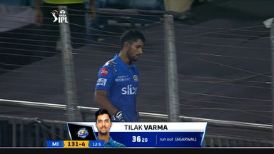 M23: MI vs PBKS – Tilak Varma Wicket