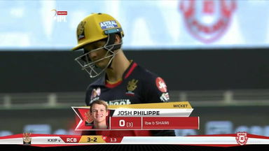 M06: KXIP vs RCB – Josh Philippe Wicket