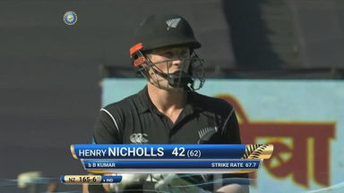 IND vs NZ 2017, 2nd ODI: Henry Nicholls Wicket